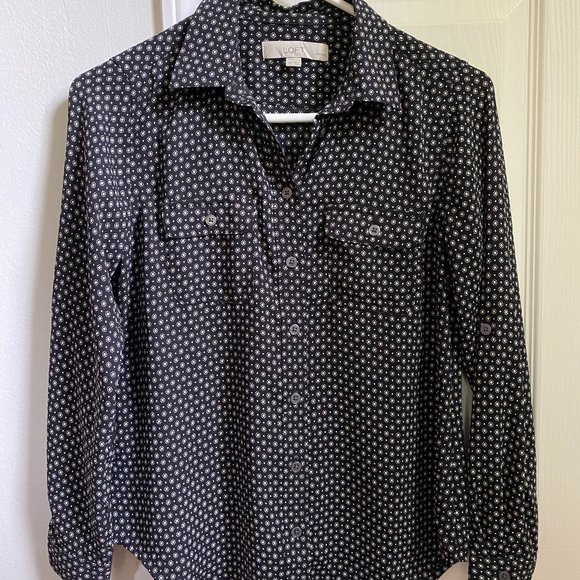 LOFT Women's Patterned Blouse - Picture 1 of 3